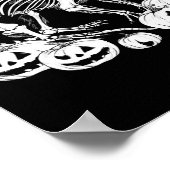 ポッサムスケルトン誕生日ハロウィーンメンズウォメンズキッド ポスター (角)