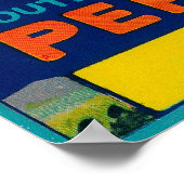 ポッサムペリモンラベルサザンカリフォルニア ポスター (角)