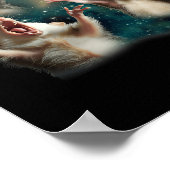 ポッサムムーン3オポッサムおもしろいカー風変わりドミーム ポスター (角)