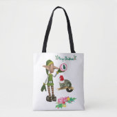 ポッサムメリークリスマスウィメンズトートバッグ小妖精や小人 トートバッグ (正面)