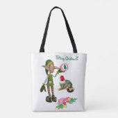 ポッサムメリークリスマスウィメンズトートバッグ小妖精や小人 トートバッグ (裏面)
