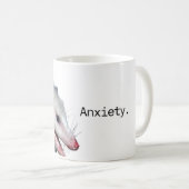 ポッサムライフ – 不安 コーヒーマグカップ (正面右)