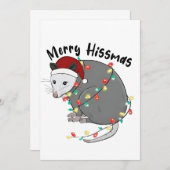 ポッサム食べゴミのクリスマスライトメリーヒスマス 案内状 (正面/裏面)