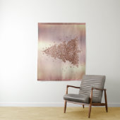 ポッシュなクリスマスツリー | グラマラス ローズゴールド ブラッシュ ツリー タペストリー (インサイチュ)