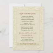 ポッシュキャッツアイボリー結婚式招待状2 招待状 (裏面)