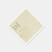 ポッシュキャッツ結婚アイボリー紙ナプキンス スタンダードカクテルナプキン (角)