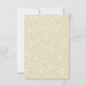 ポッシュキャッツ アイボリー ウェディングエスコートカード 招待状 (裏面)