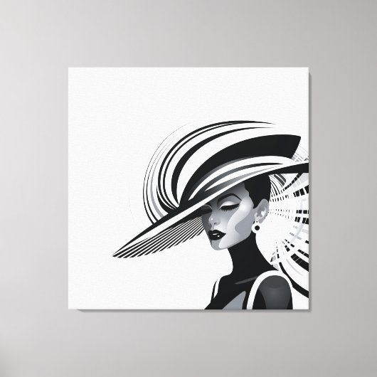 ポッシュチックコレクション#1 （ホワイト）ポスター キャンバスプリント (正面)