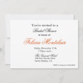 ポッシュパース ハイヒール リップスティックガールズパーティー 招待状 (裏面)