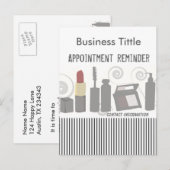 ポッシュパーティ ビューティー ファッション メイクアップ&フェイシャル インビテーションポストカード (正面/裏面)