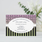 ポッシュピンクアンドグリーンブライダルシャワー招待状 招待状 (スタンド正面)