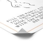 ポッシュピンクベリーサイズベビーシャワーゲーム ポスター (角)