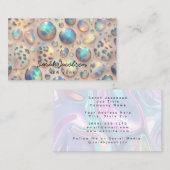 ポッシュ ラグジュアリー オパール イリデッセント スタイル 名刺 (正面/裏面)