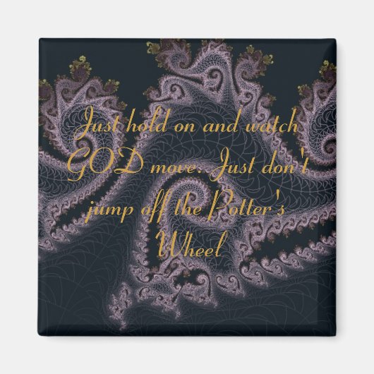 ポッターのホイール感動的引用文 マグネット (正面)