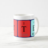 ポッターの定期的なテーブル名mag コーヒーマグカップ (正面右)