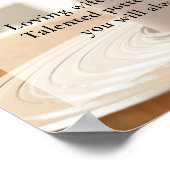 ポッター陶芸家　人生のお祝い　葬儀の写真 ポスター (角)