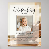 ポッター陶芸家　人生のお祝い　葬儀の写真 ポスター (正面)