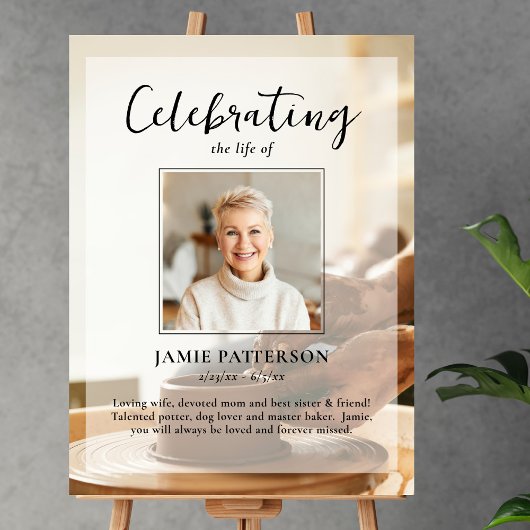 ポッター陶芸家　人生のお祝い　葬儀の写真 ポスター