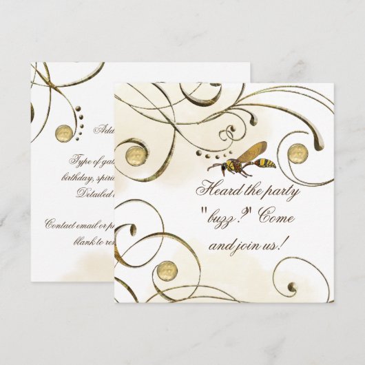 ポッター・ワスピー 招待状 (正面/裏面)