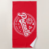 ポッツァロクオーレディシリア ビーチタオル (正面)