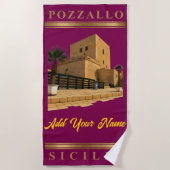 ポッツァロシチリアトーレカブレラビーチタオル ビーチタオル (正面)