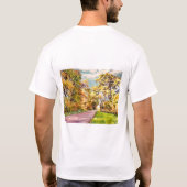 ポッツタウン近くの秋の田舎道 Tシャツ (裏面)