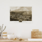 ポッツビル， PAパノラママップ – 1922 ポスター (キッチン)