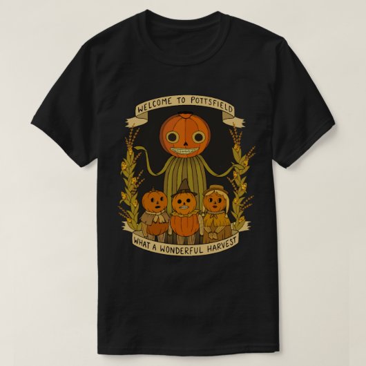ポッツフィールドへようこそ、素晴らしい収穫 Tシャツ (デザイン正面)