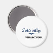 ポッツヴィルペンシルバニアシティクラシック マグネット (正面/裏面)