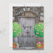 ポッテかわいらしッドガーデンオールドウッドドアファミリー懇親会 招待状 (正面)