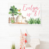 ポッティング動物園誕生日パーツバナー |ダックバージョン 横断幕 (インサイチュ)