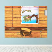 ポッティング小屋 キャンバスプリント (インサイチュ (ウッドフロア))