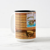 ポッティング小屋 ツートーンマグカップ (正面左)