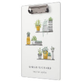 ポッテエレガントッドハウスプラントウォーターカラーボタニカル クリップボード (左)