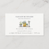 ポッテエレガントッドハウスプラントボタニカルアポイントメント 名刺 (裏面)