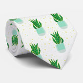 ポッテサンセビリアスネークプラントプリント ネクタイ (ロール)