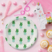 ポッテサンセビリアスネークプラントプリント ペーパープレート (パーティー)