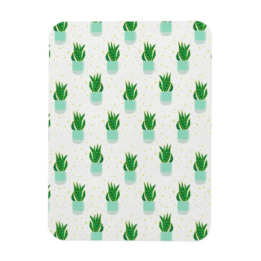 ポッテサンセビリアスネークプラントプリント マグネット (縦)