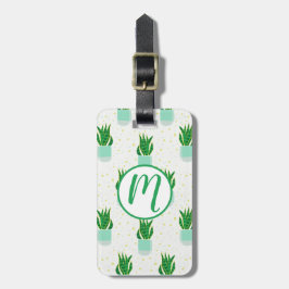 ポッテサンセビリアスネークプラントプリント ラゲッジタグ