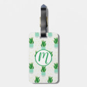 ポッテサンセビリアスネークプラントプリント ラゲッジタグ (裏面縦)