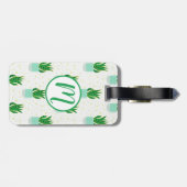 ポッテサンセビリアスネークプラントプリント ラゲッジタグ (裏面横)