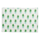 ポッテサンセビリアスネークプラントプリント 枕カバー (裏面)