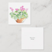ポッテッドウォーターカラーシクラメン ノートカード (正面/裏面)