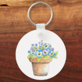 ポッテッドウォーターカラーパンジー キーホルダー (裏面)