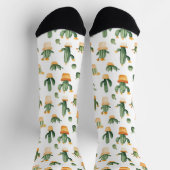 ポッテッドサボテンの白 ソックス (上部)