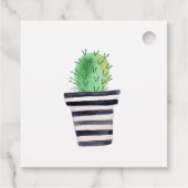 ポッテッドサボテン私が赤ちゃんシャワーメッセージカードを成長するのを見る フェイバータグ (裏面)