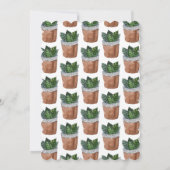 ポッテッドサボテン赤ちゃんシャワー招待状 招待状 (裏面)