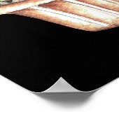 ポッテッドサボテン3個 ポスター (角)