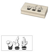 ポッテッドサボテン – サボテン植物 ラバースタンプ (押印)