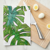 ポッテッドジャングルI キッチンタオル (四つ折り)